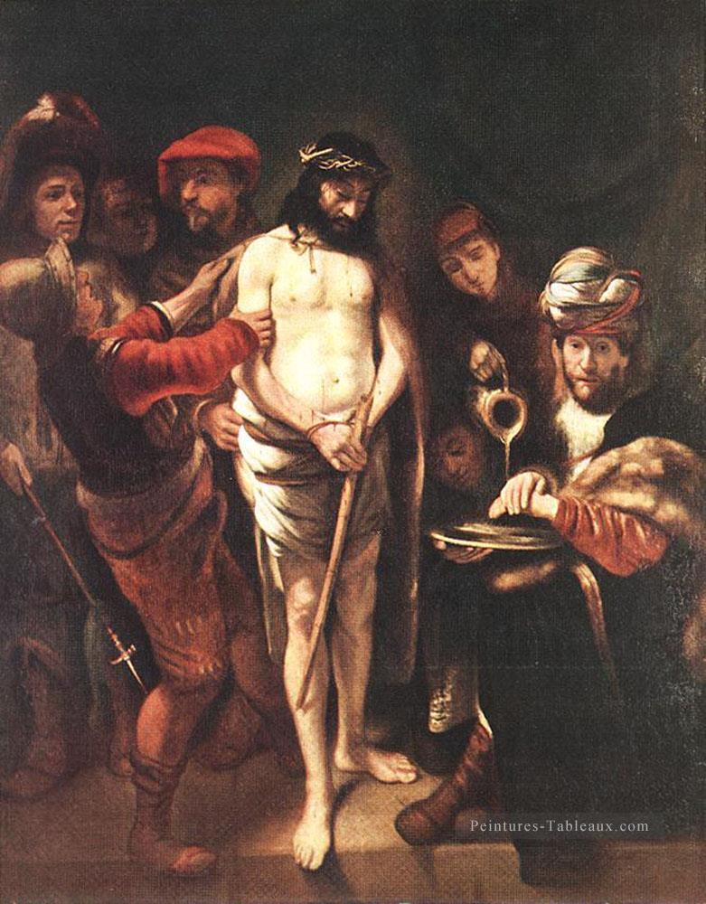 Christ avant Pilate Baroque Nicolaes Maes Peintures à l'huile